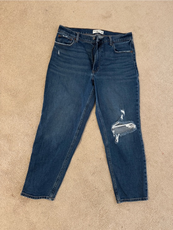 Abercrombie & Fitch Denim - Abercrombie & Fitch Dark Blue Distressed Women’s Jeans